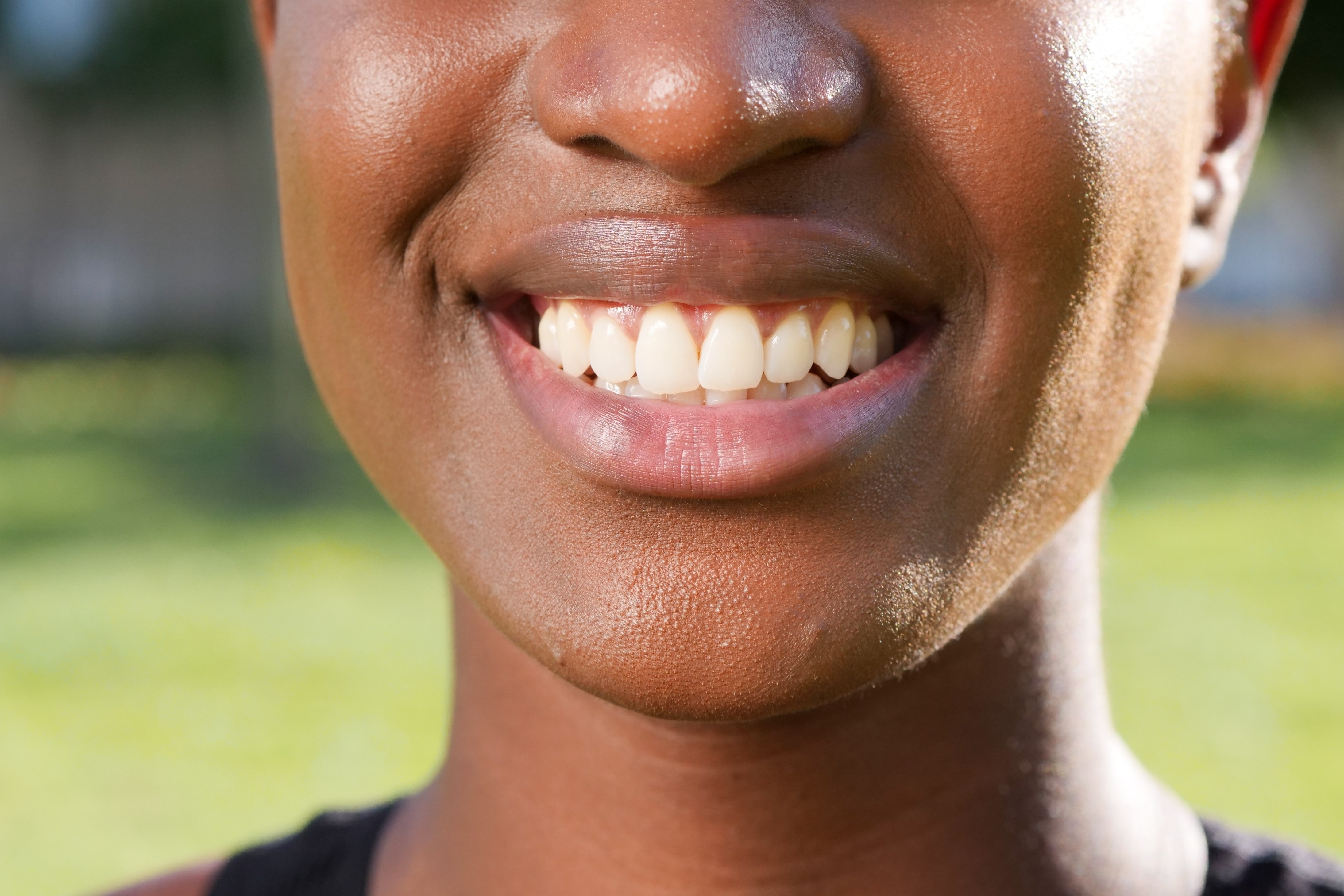 Woman smiling